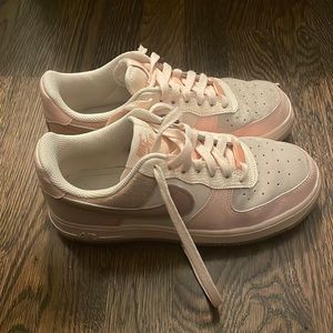 Nike Pink Air Force 1 Shoes